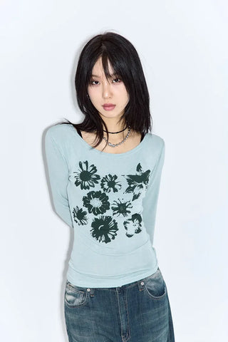 Purin Flower Long Sleeve