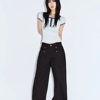 Flute Cut Cotton Pants