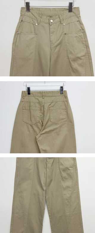 Flute Cut Cotton Pants
