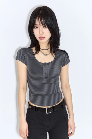 Enzo Cap Sleeve Short Sleeve Tee