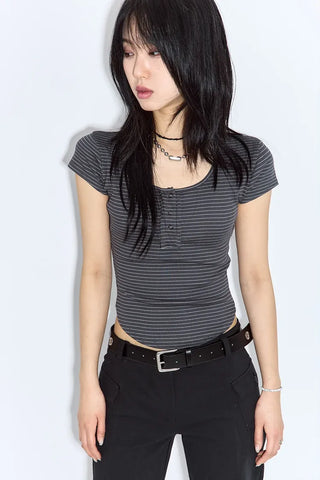 Enzo Cap Sleeve Short Sleeve Tee