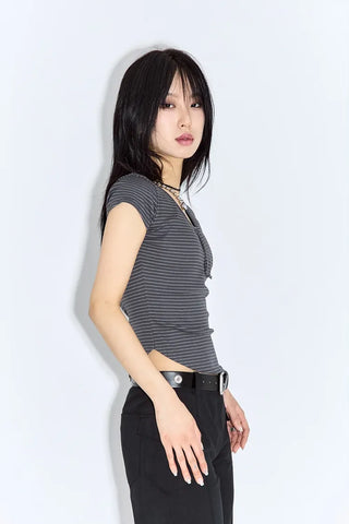 Enzo Cap Sleeve Short Sleeve Tee