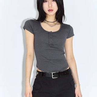 Enzo Cap Sleeve Short Sleeve Tee