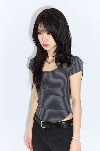 Enzo Cap Sleeve Short Sleeve Tee
