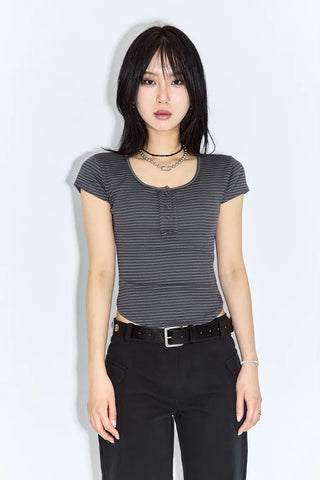 Enzo Cap Sleeve Short Sleeve Tee