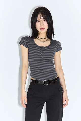 Enzo Cap Sleeve Short Sleeve Tee