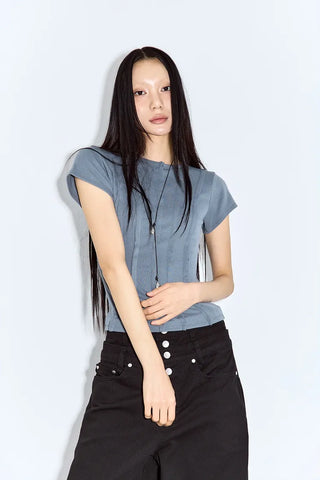 Kaz Cut-out Short Sleeve Tee