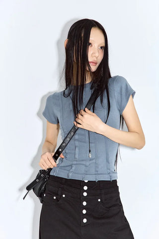 Kaz Cut-out Short Sleeve Tee