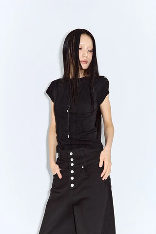 Kaz Cut-out Short Sleeve Tee