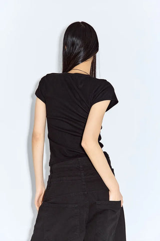 Kaz Cut-out Short Sleeve Tee