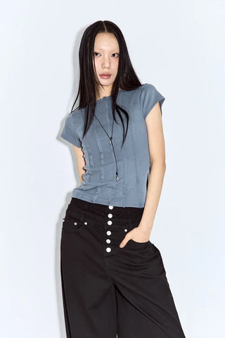 Kaz Cut-out Short Sleeve Tee