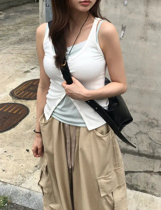 Side Cargo Balloon Pants
