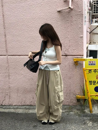 Side Cargo Balloon Pants
