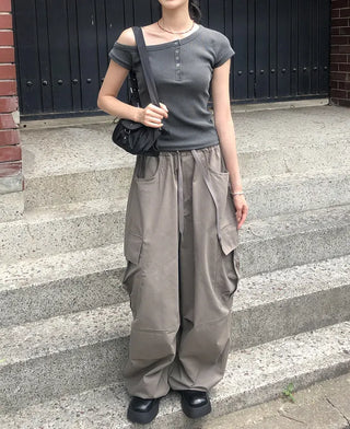 Side Cargo Balloon Pants