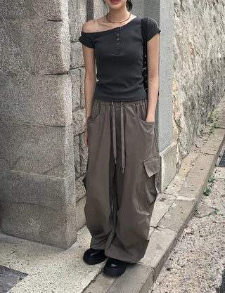 Side Cargo Balloon Pants