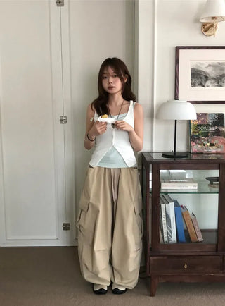 Side Cargo Balloon Pants