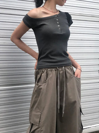 Side Cargo Balloon Pants