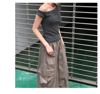 Side Cargo Balloon Pants