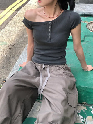 Side Cargo Balloon Pants