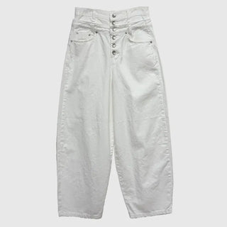 Layered Button Wide Pants