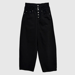 Layered Button Wide Pants