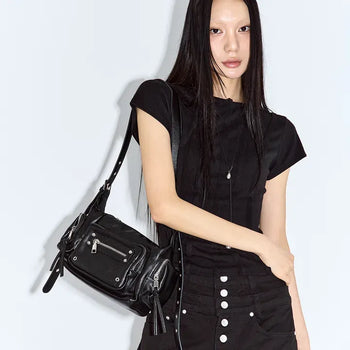 Eyelet Pocket Crossbody Bag