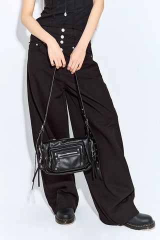 Eyelet Pocket Crossbody Bag
