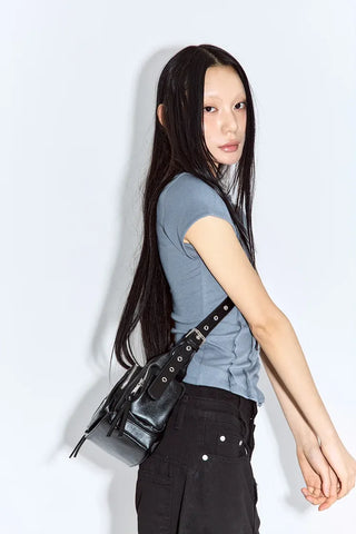 Eyelet Pocket Crossbody Bag
