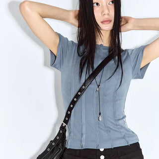 Eyelet Pocket Crossbody Bag