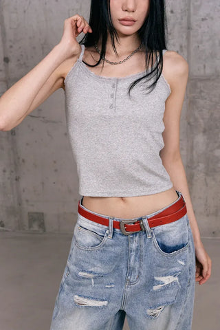 Miss Button Sleeveless