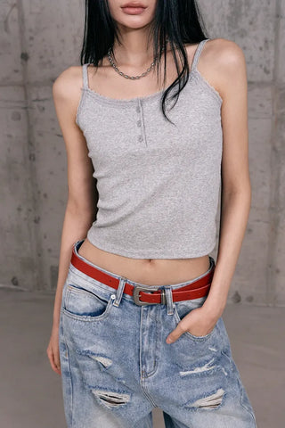 Miss Button Sleeveless