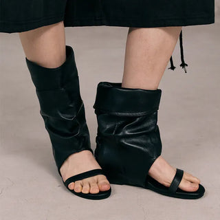 Rona Shirred Folding Boots