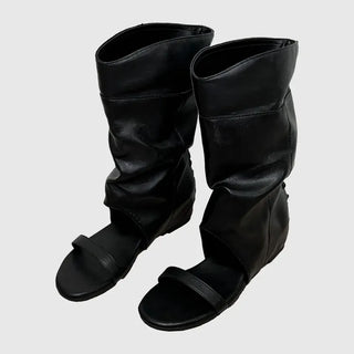 Rona Shirred Folding Boots