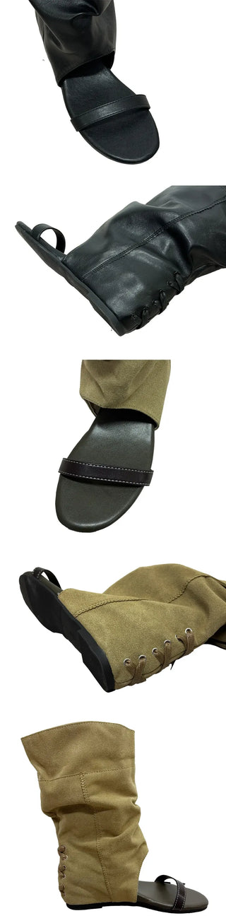 Rona Shirred Folding Boots