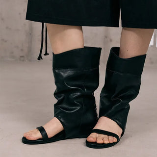 Rona Shirred Folding Boots