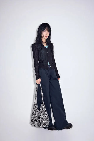 Toto Loose See-through Cardigan Summer Cardigan