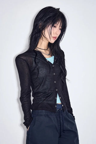 Toto Loose See-through Cardigan Summer Cardigan