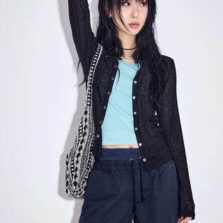 Toto Loose See-through Cardigan Summer Cardigan