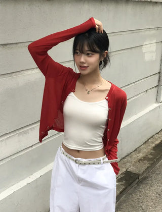 Toto Loose See-through Cardigan Summer Cardigan