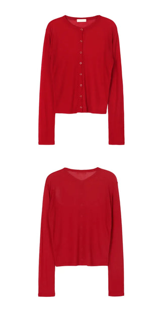Toto Loose See-through Cardigan Summer Cardigan