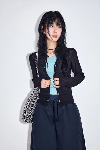 Toto Loose See-through Cardigan Summer Cardigan