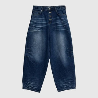 Button-fly Balloon Jeans