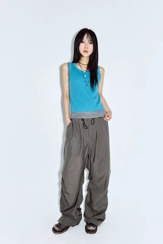 Mary Wave Nylon Pants