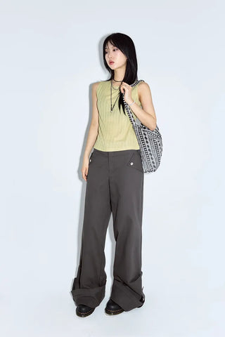 Lav Cotton Roll-up Pants