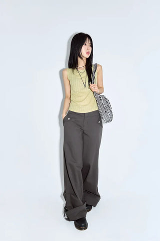 Lav Cotton Roll-up Pants