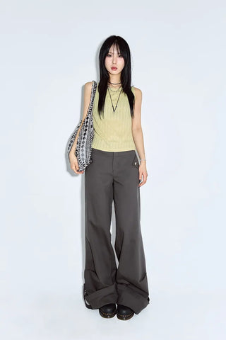 Lav Cotton Roll-up Pants