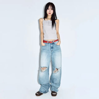Rose Button Sleeveless