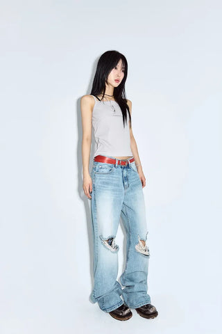 Rose Button Sleeveless