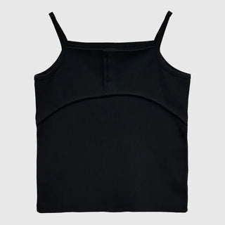 Rose Button Sleeveless