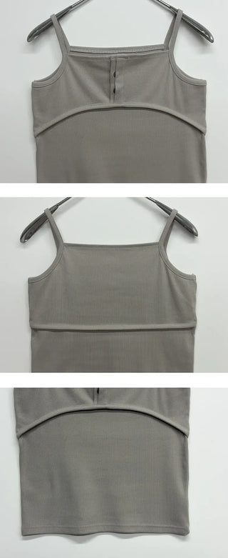 Rose Button Sleeveless